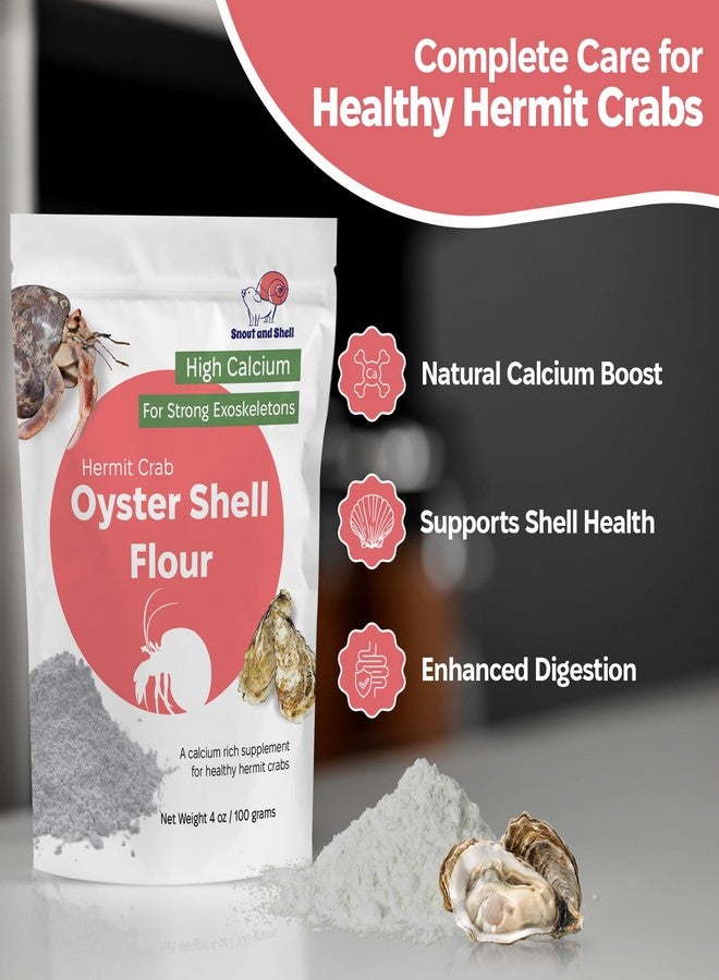 Snout and Shell Oyster Shell Supplement for Hermit Crabs - Natural Calcium Source for Molting Support - Auto Feeder Compatible - USA-Sourced Crushed Shell Powder for Stronger Exoskeletons and Shell Health - Image 2